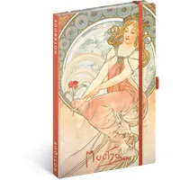 Realsystem Alphonse Mucha 5416 keményfedeles vonalas notesz #1
