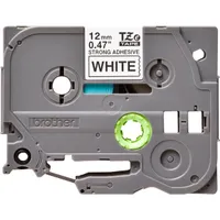Brother TZe-S231 0.47" 12mmx8m fehér/fekete erős tapadású szalag #1
