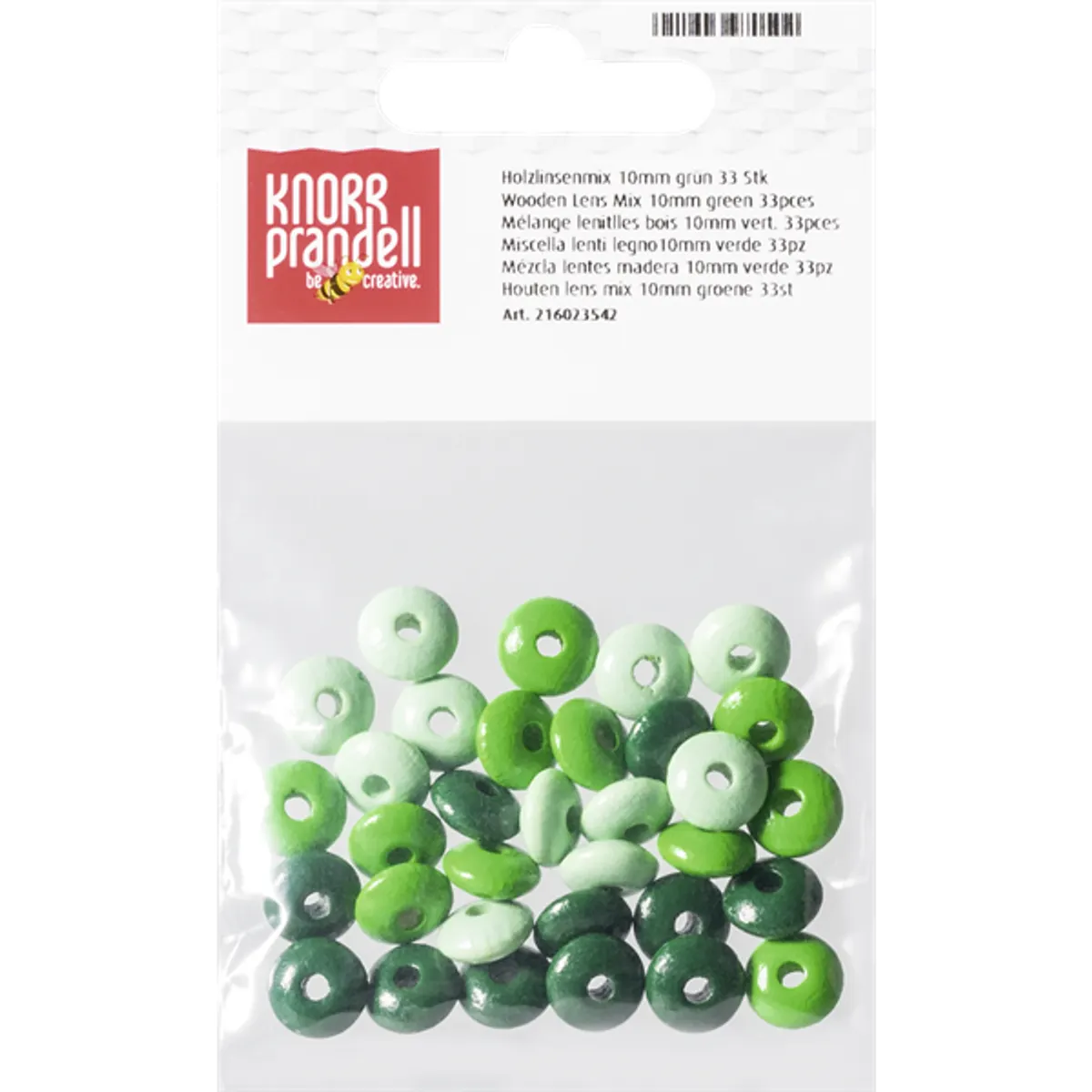 Knorr Prandell ovális 33 darabos zöld fa gyöngy csomag #1