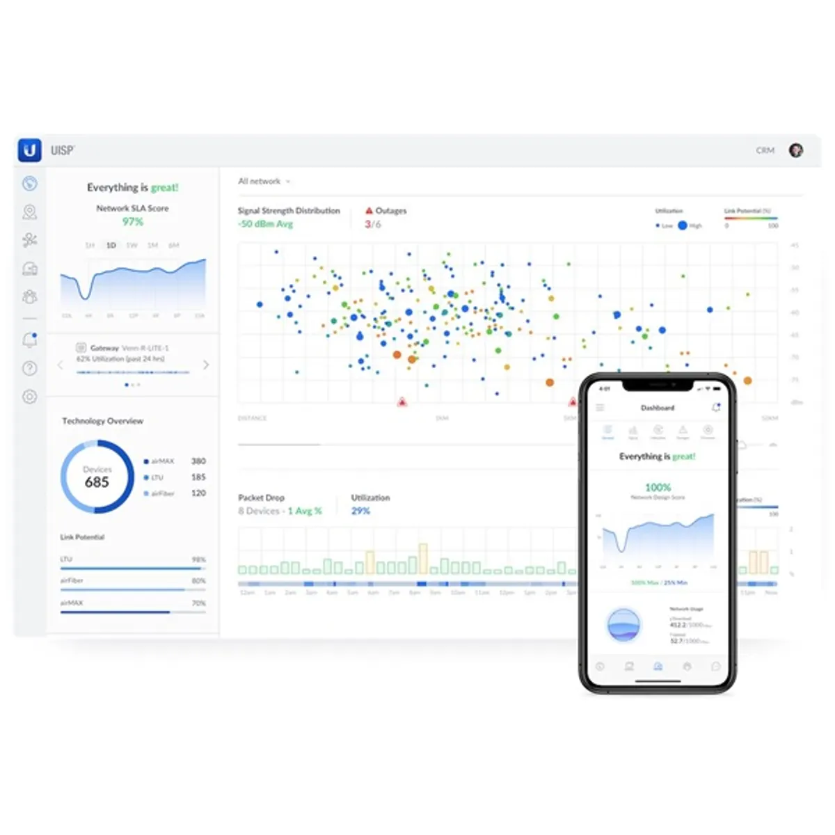 Ubiquiti UISP-S 8xGbE PoE LAN 1xSFP port L2 menedzselhető PoE switch #6