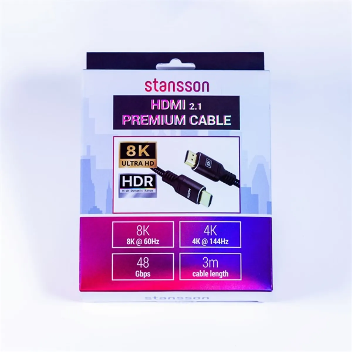 Stansson 3m HDMI 2.1 kábel #2
