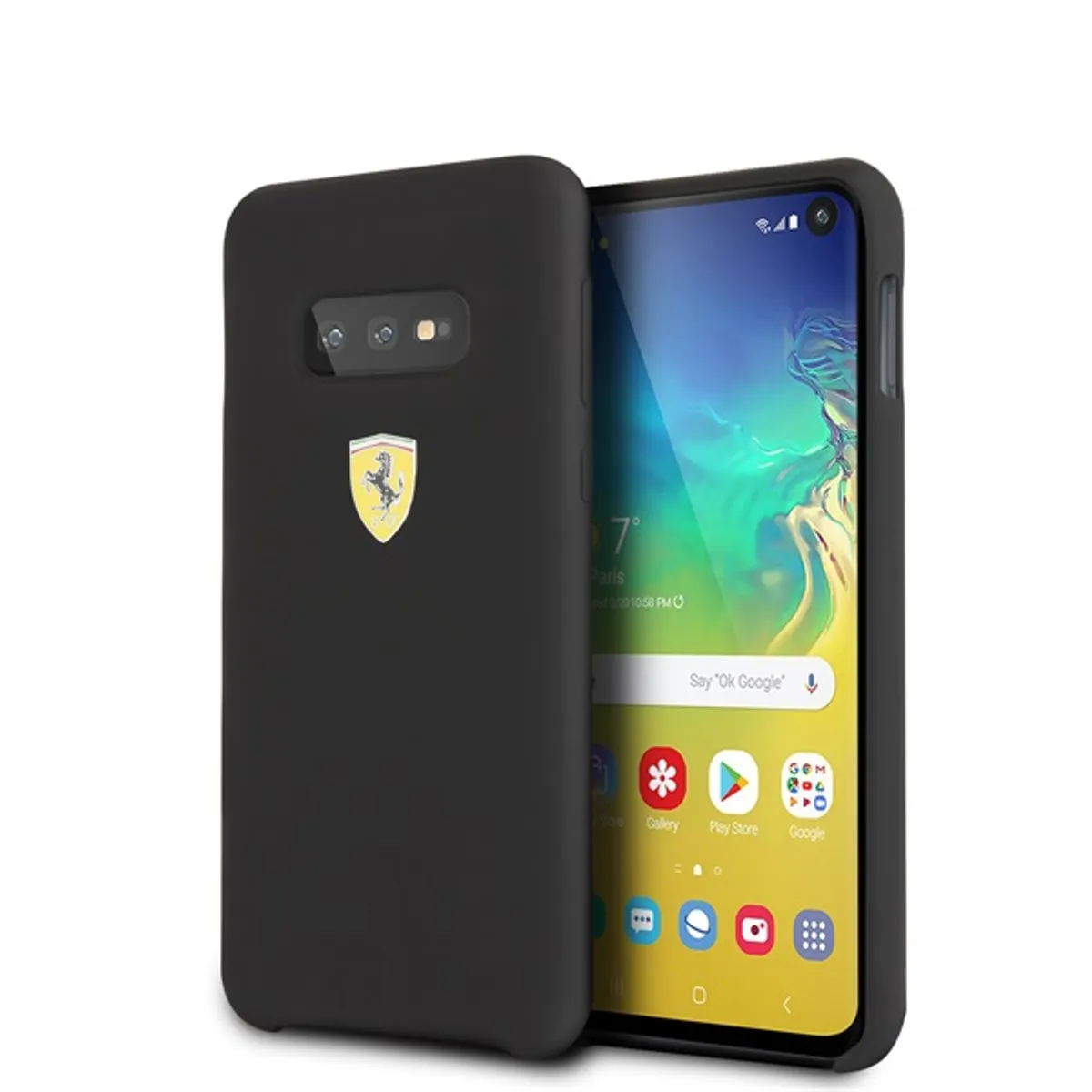 Ferrari Samsung S10 Lite SF fekete szilikon  hátlap #1