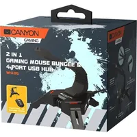 Canyon MW-100 Bungee USB gaming hub / egérkábel-rendező fekete #4