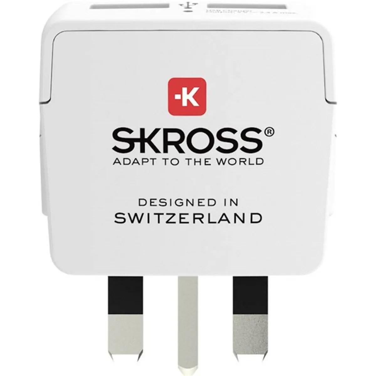 SKROSS csatlakozó átalakító az Egyesült Királyságba, beépített USB töltővel #2