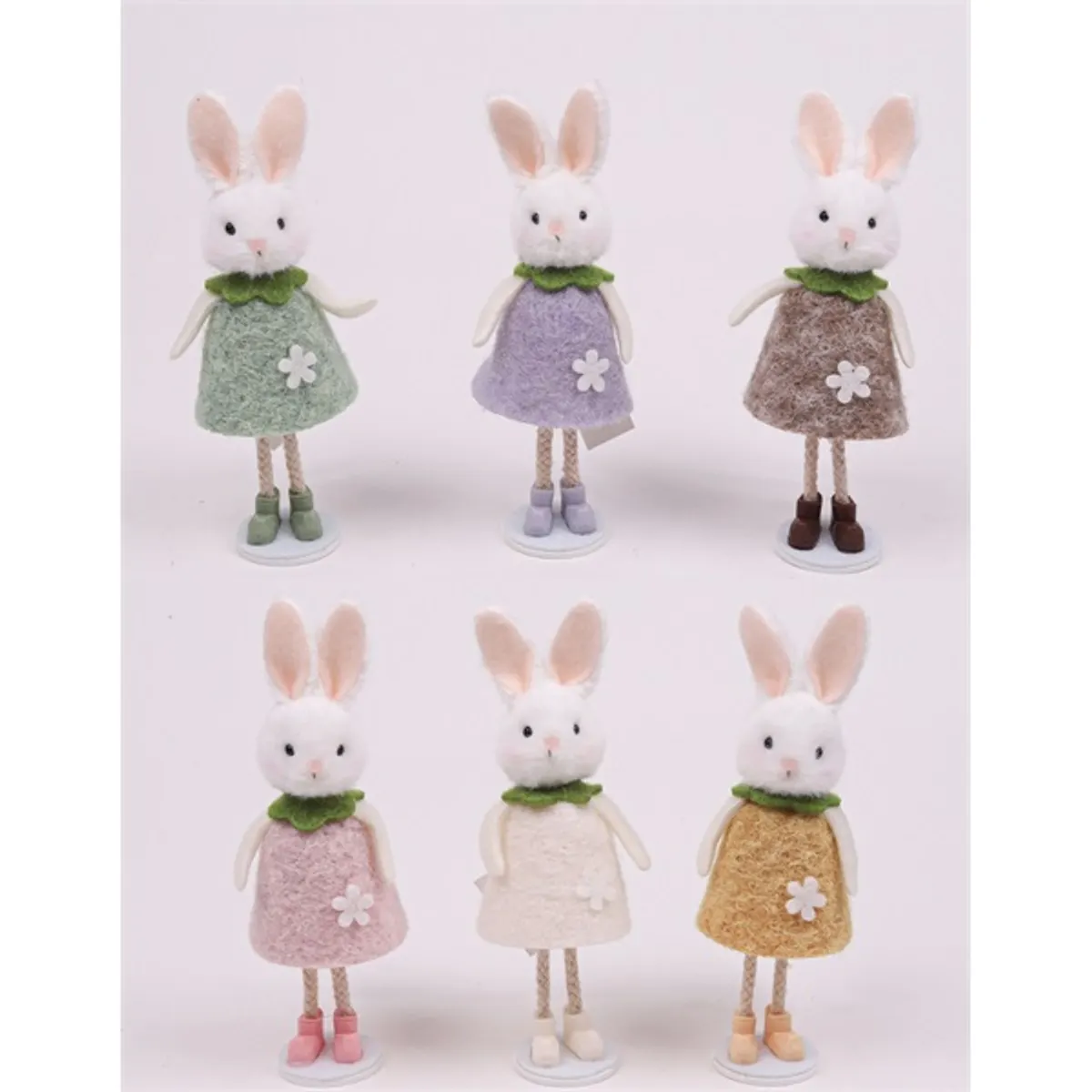 IRIS dekor nyuszilány álló 6 féle szín 17cm #1