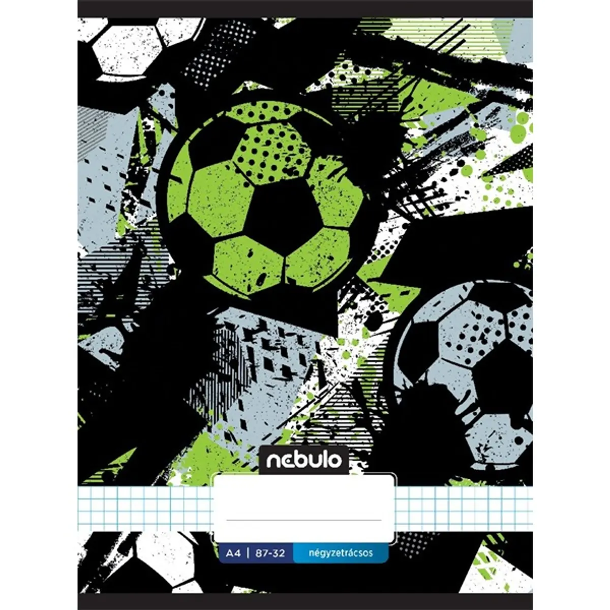 Nebulo Xtreme A4 87-32 tűzött kockás füzet #3
