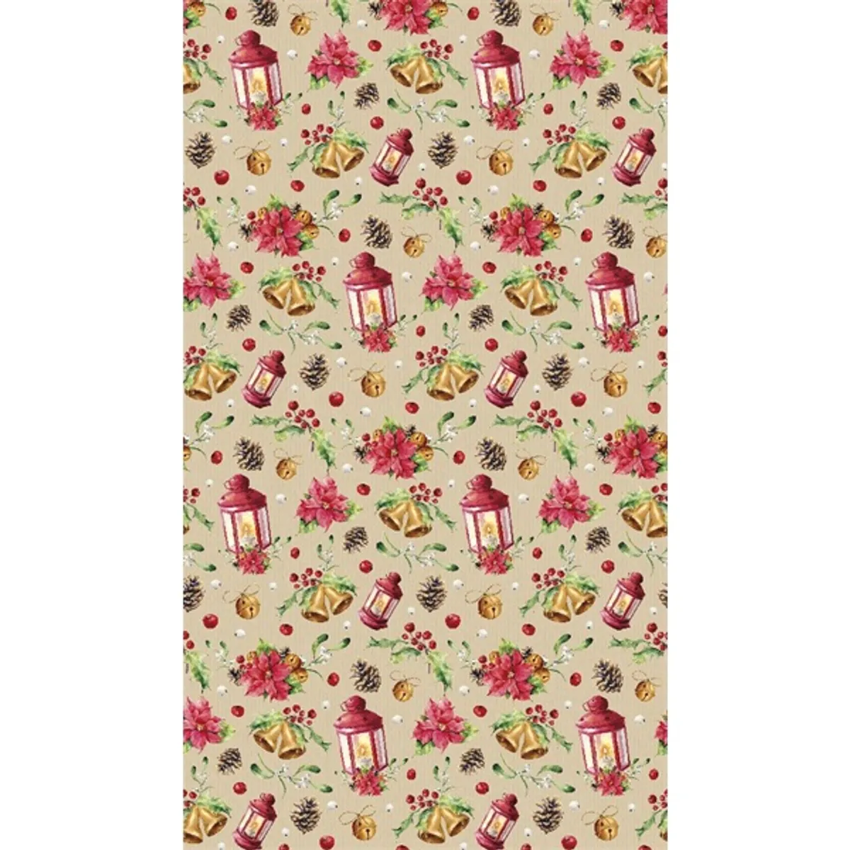 IRIS Karácsonyi tekercses KRAFT csomagolópapír,  200x70cm, különböző mintákkal, 60g/m2 #5