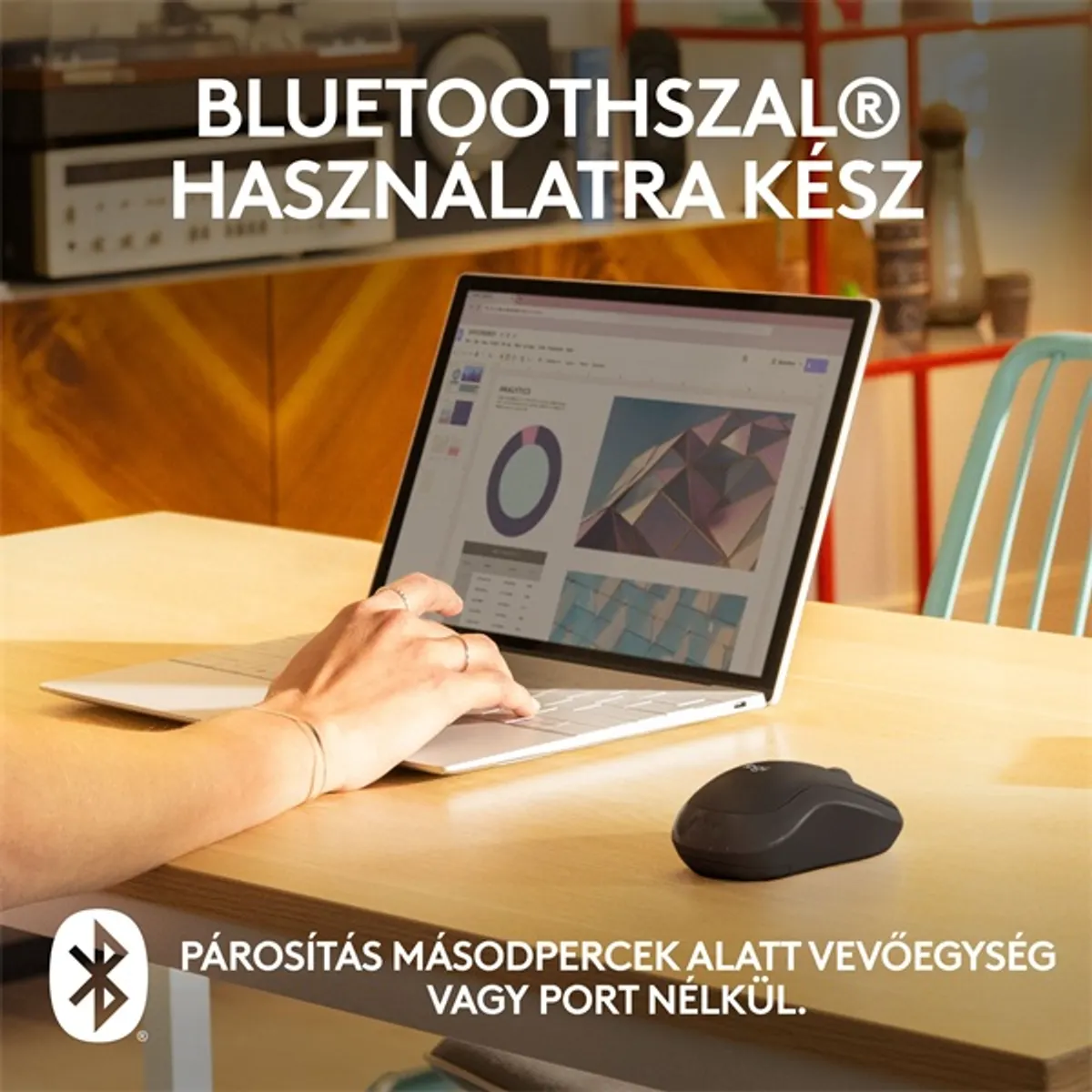 Logitech M240 Silent Bluetooth fekete egér #7