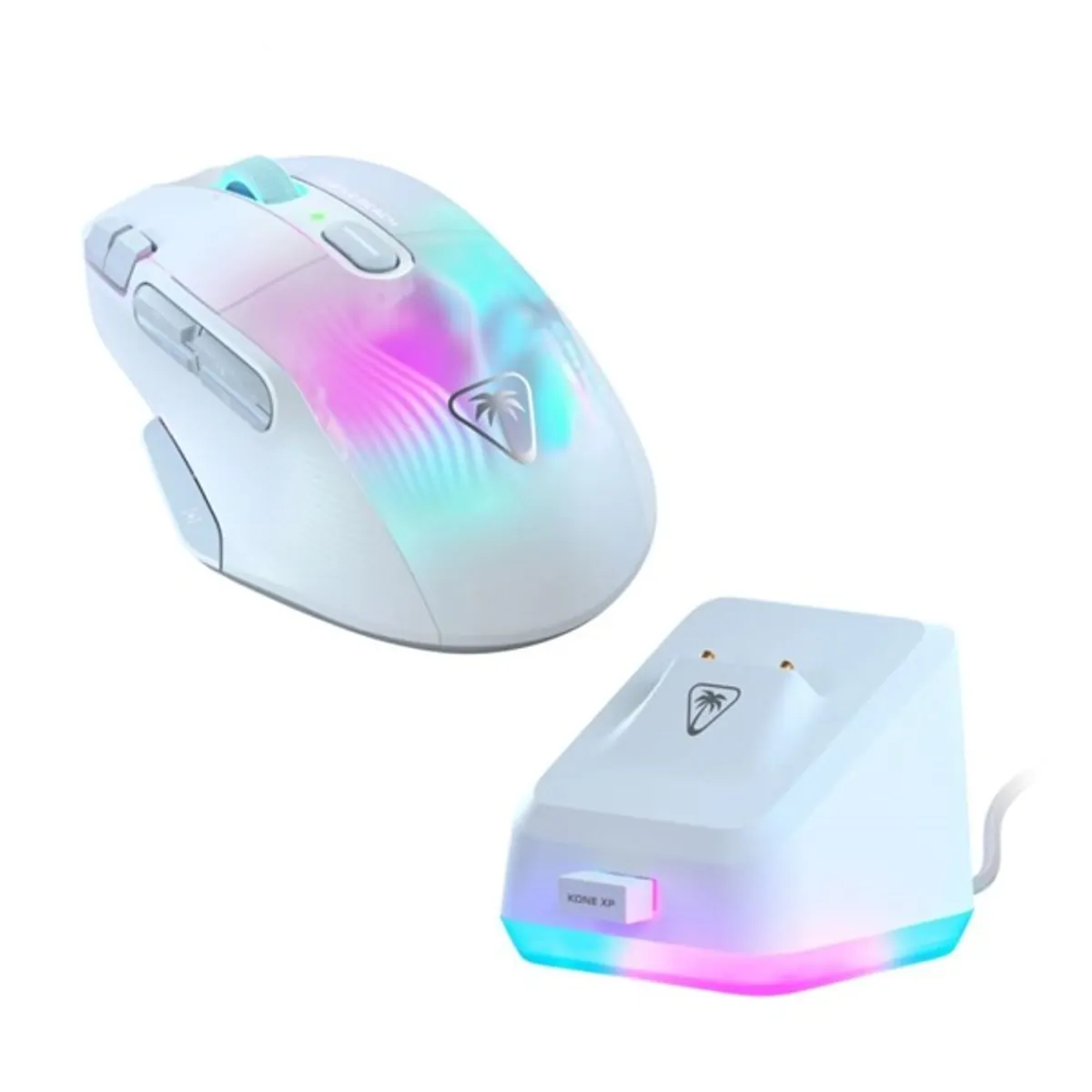 Turtle Beach TBM-1101-15 Bundle Kone XP Air vezeték nélküli fehér egér + RGB töltőállomás #1
