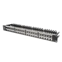 DIGITUS 19" 1U 48port fekete moduláris üres patch panel