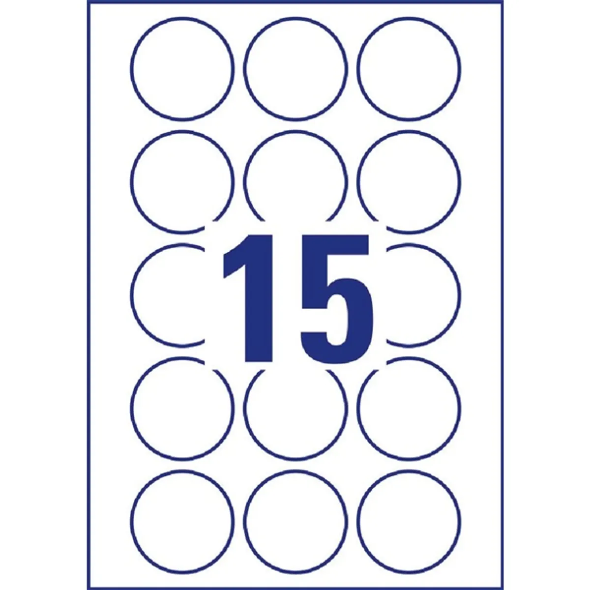 Avery 6225-10 51mm 10 ív univerzális fehér köretikett #3