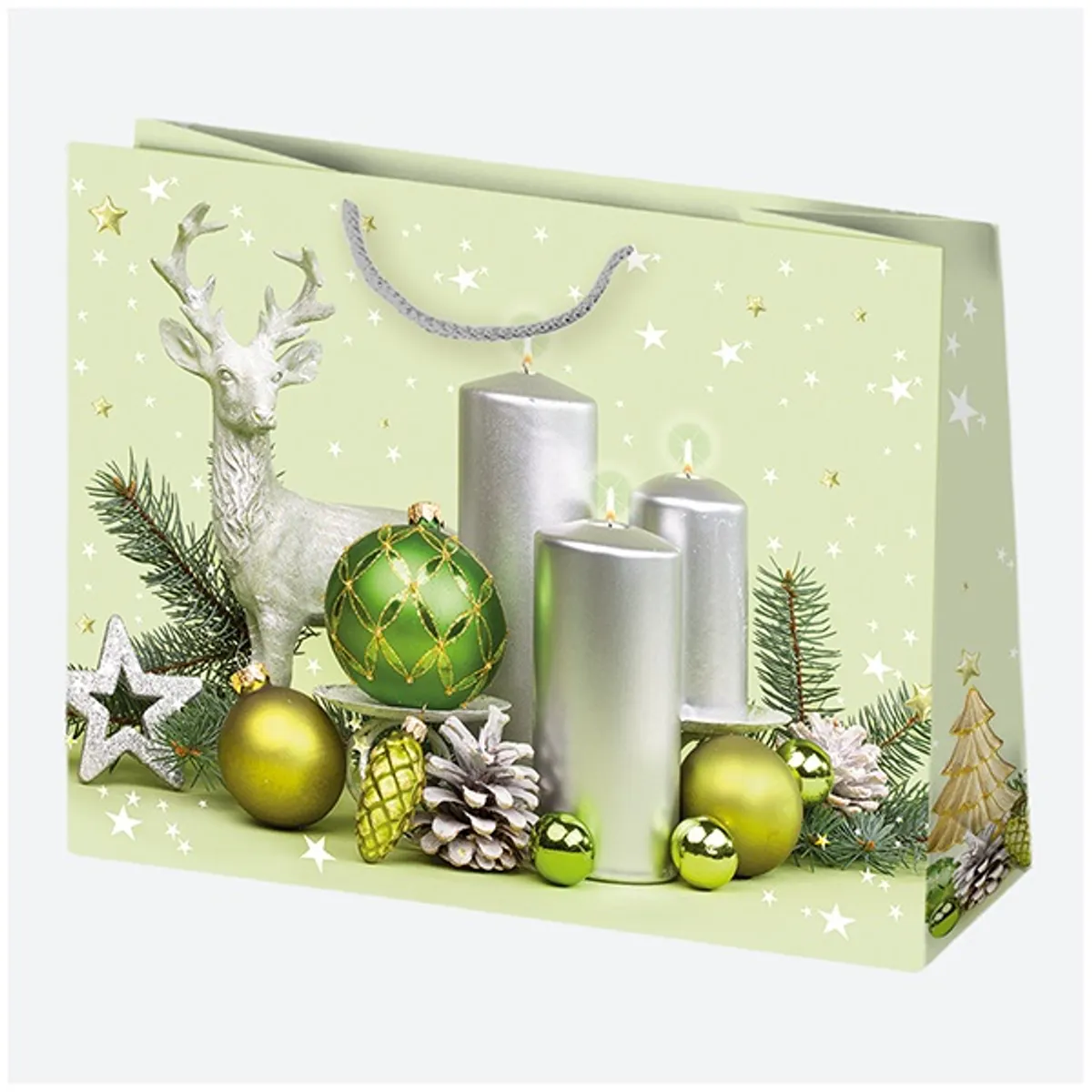 IRIS Karácsonyi ajándéktasak, 380x290x100 mm, különböző színekben és mintával #2