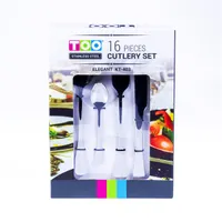 TOO KT-403 Elegant 16 db-os ezüst evőeszköz készlet #2