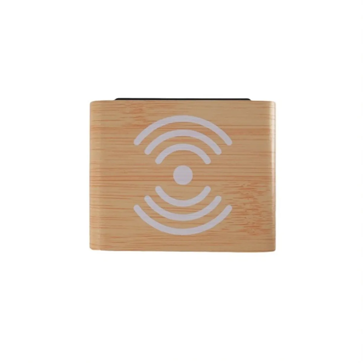 TOO DC-320LBN-Qi világosbarna digitális óra vezeték nélküli töltővel #6