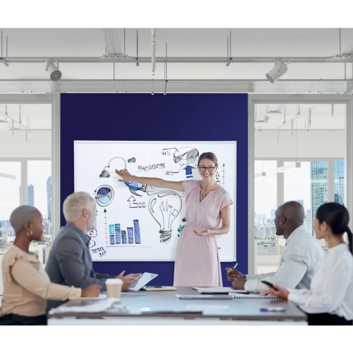 Franken SC3102 60x90 cm lakkozott mágneses fehértábla #3