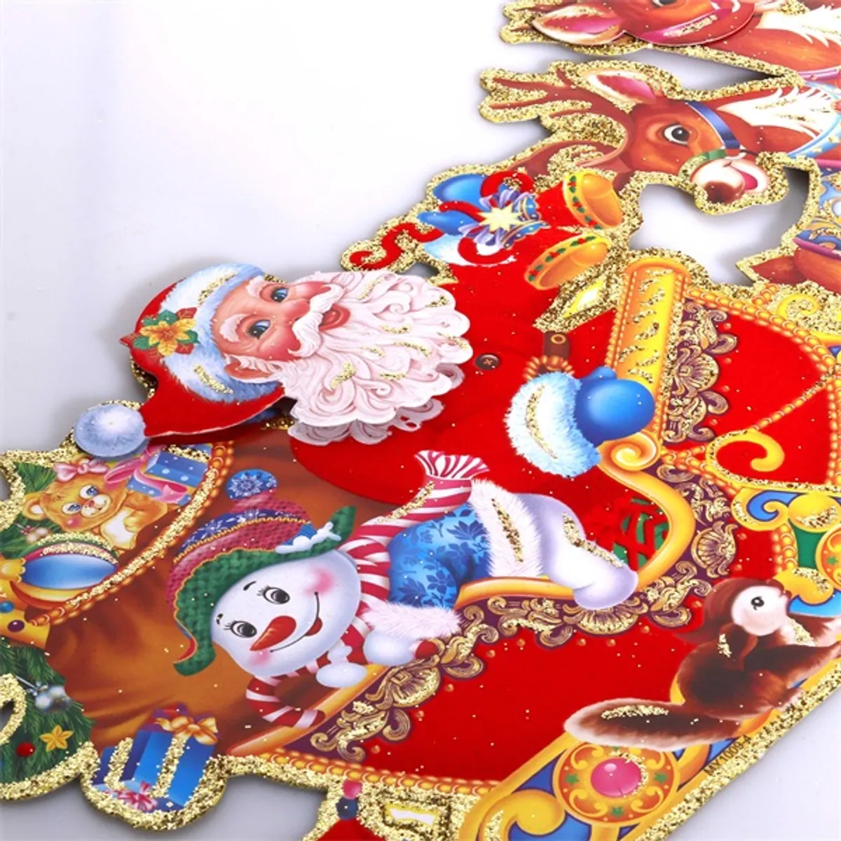 Iris 3D Merry Christmas feliratú/32x17cm 2db karton dekoráció #2