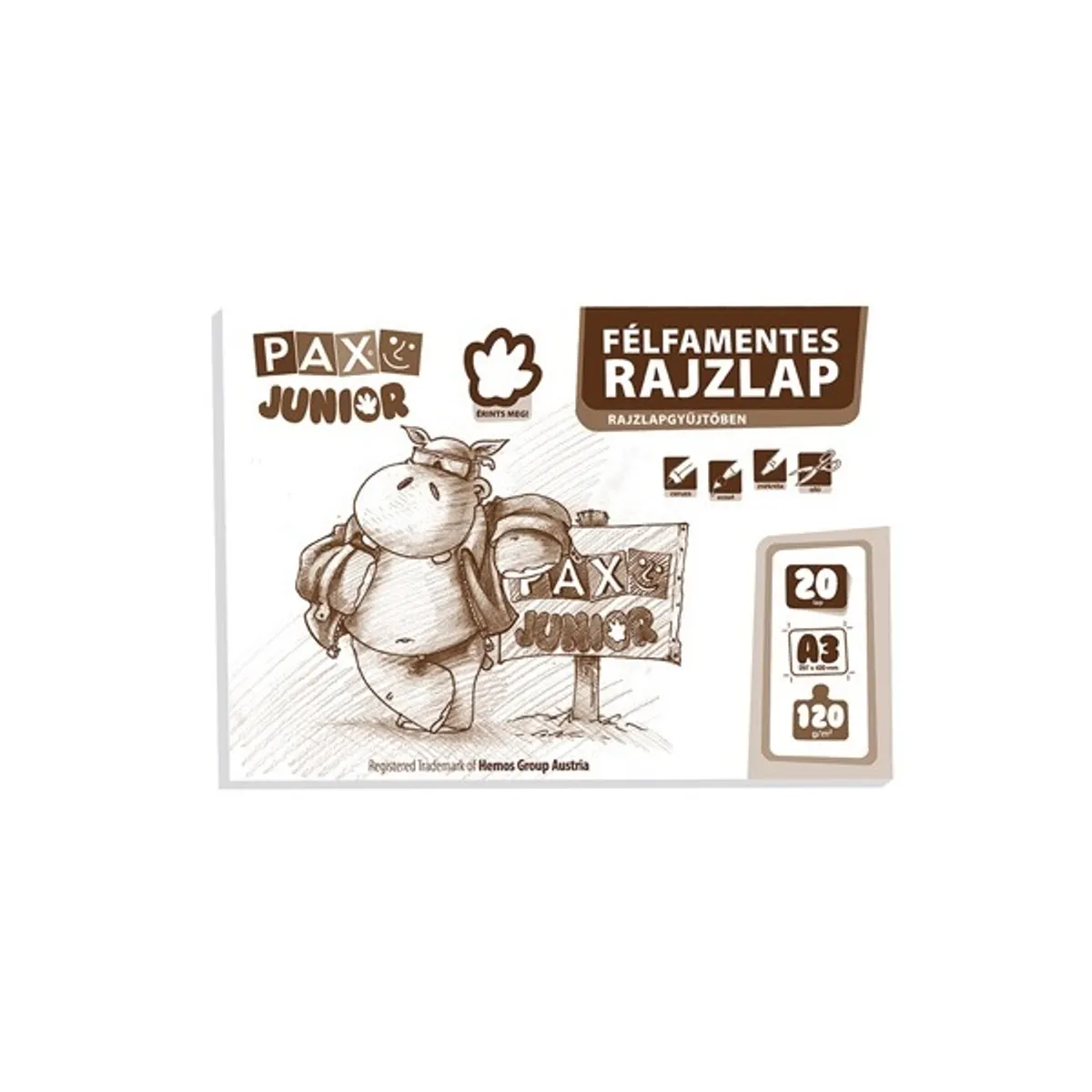 Pax A3 120g félfamentes rajzlap #1