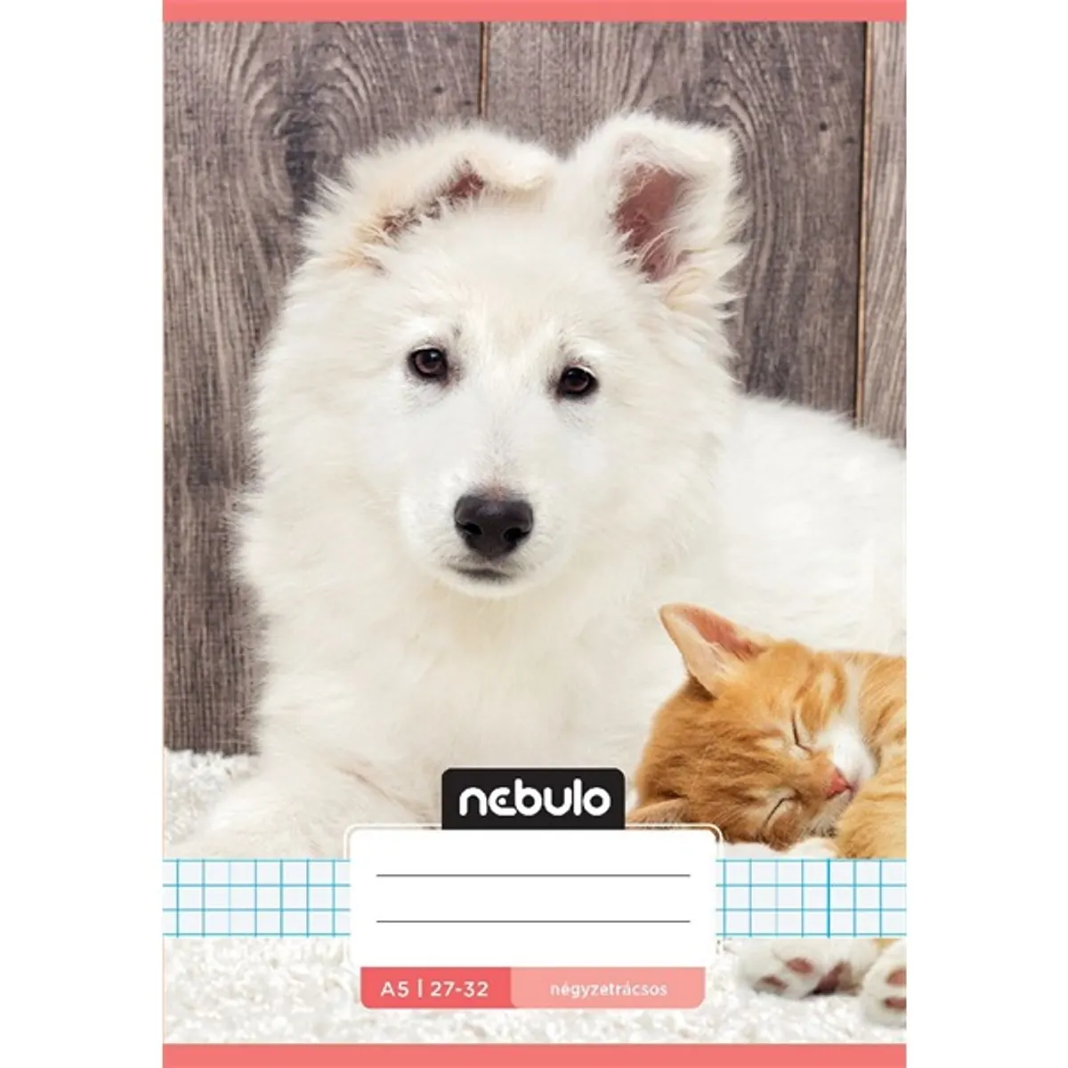 Nebulo Cuki minták A5 27-32 tűzött kockás füzet #4