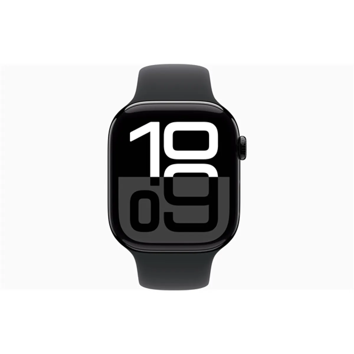 Apple Watch S10 GPS (46mm) kozmoszfekete alumínium tok, fekete sportszíj (M/L) okosóra #2
