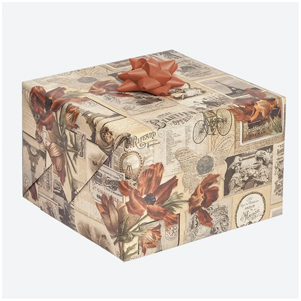 IRIS Karácsonyi tekercses KRAFT csomagolópapír,  200x70cm, különböző mintákkal, 60g/m2 #1