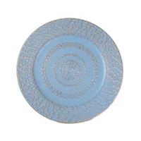 IRIS műanyag tálca, körös, türkiz 33 cm