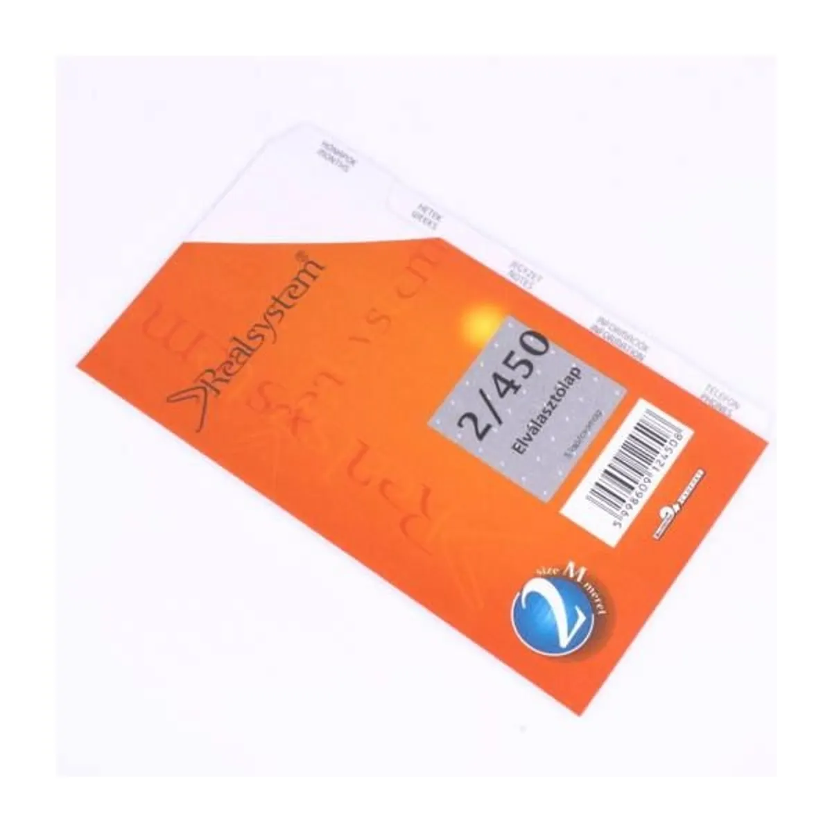 Realsystem 2/450 elválasztó lap gyűrűs naptár kiegészítő #1