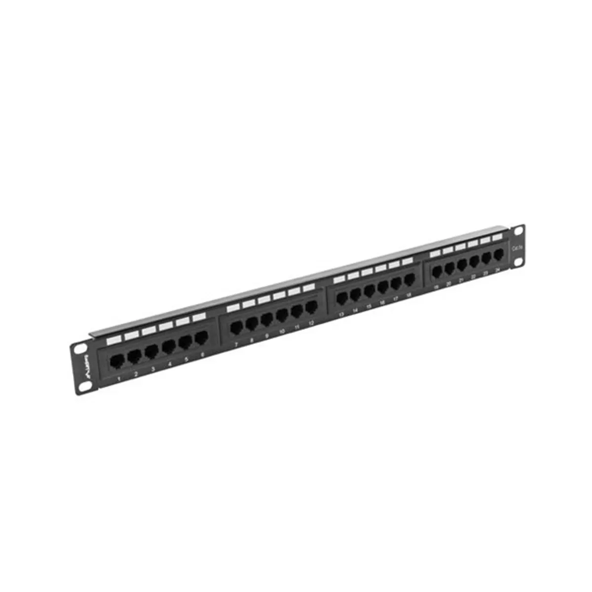 Lanberg PPU5-1024-B 19" 1U 24port Cat.5e UTP árnyékolatlan fekete patch panel #4