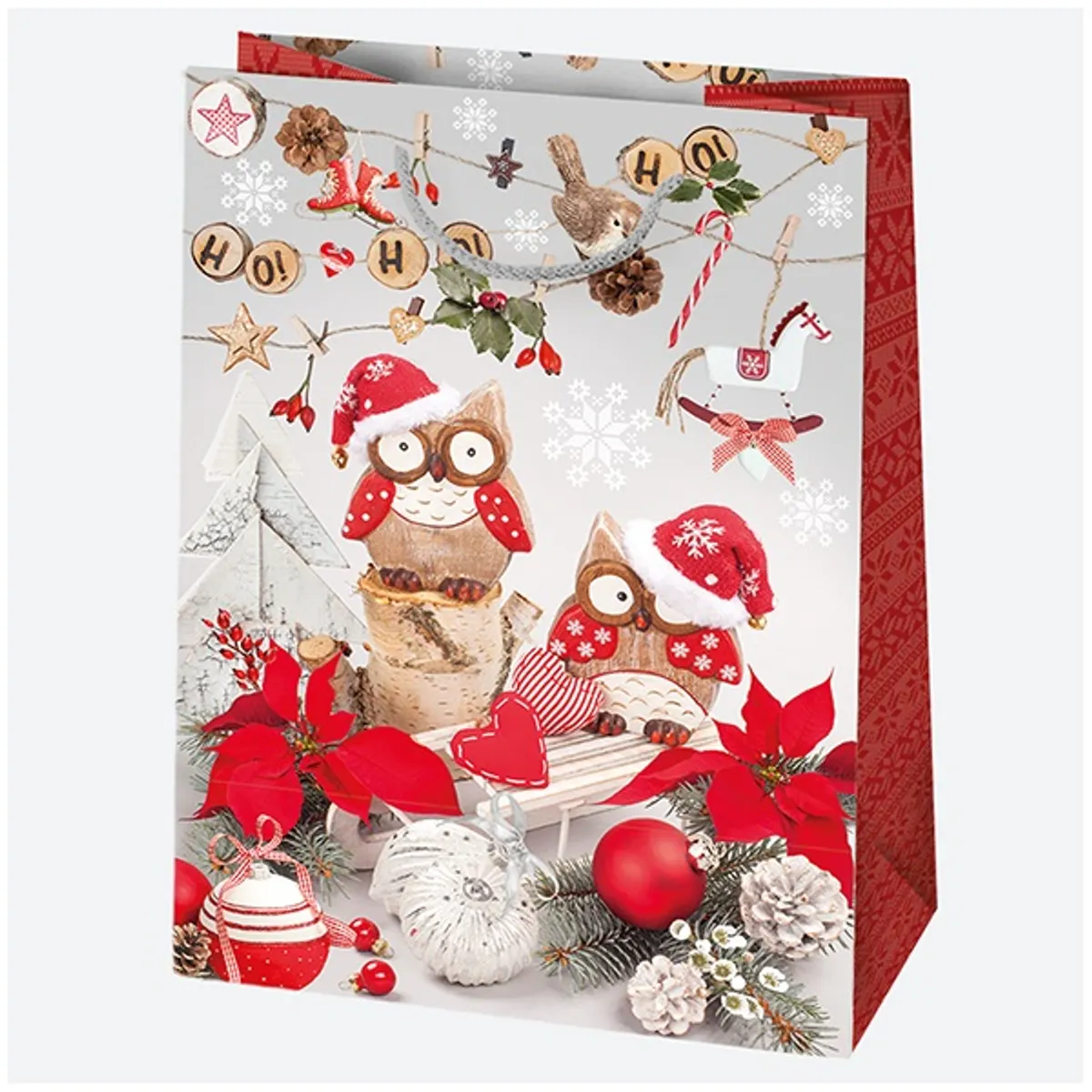 IRIS Karácsonyi ajándéktasak, 405x560x250 mm, különböző színekben és mintával #4
