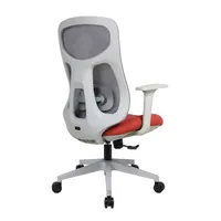 IRISOffice Avalon narancs/szürke ergonómikus, szövet-hálós irodai forgószék háttámasszal #4