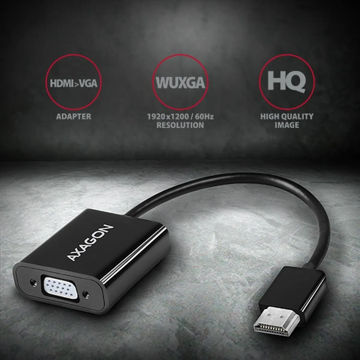 Axagon RVH-VGAN HDMI - VGA + audio out adapter #2