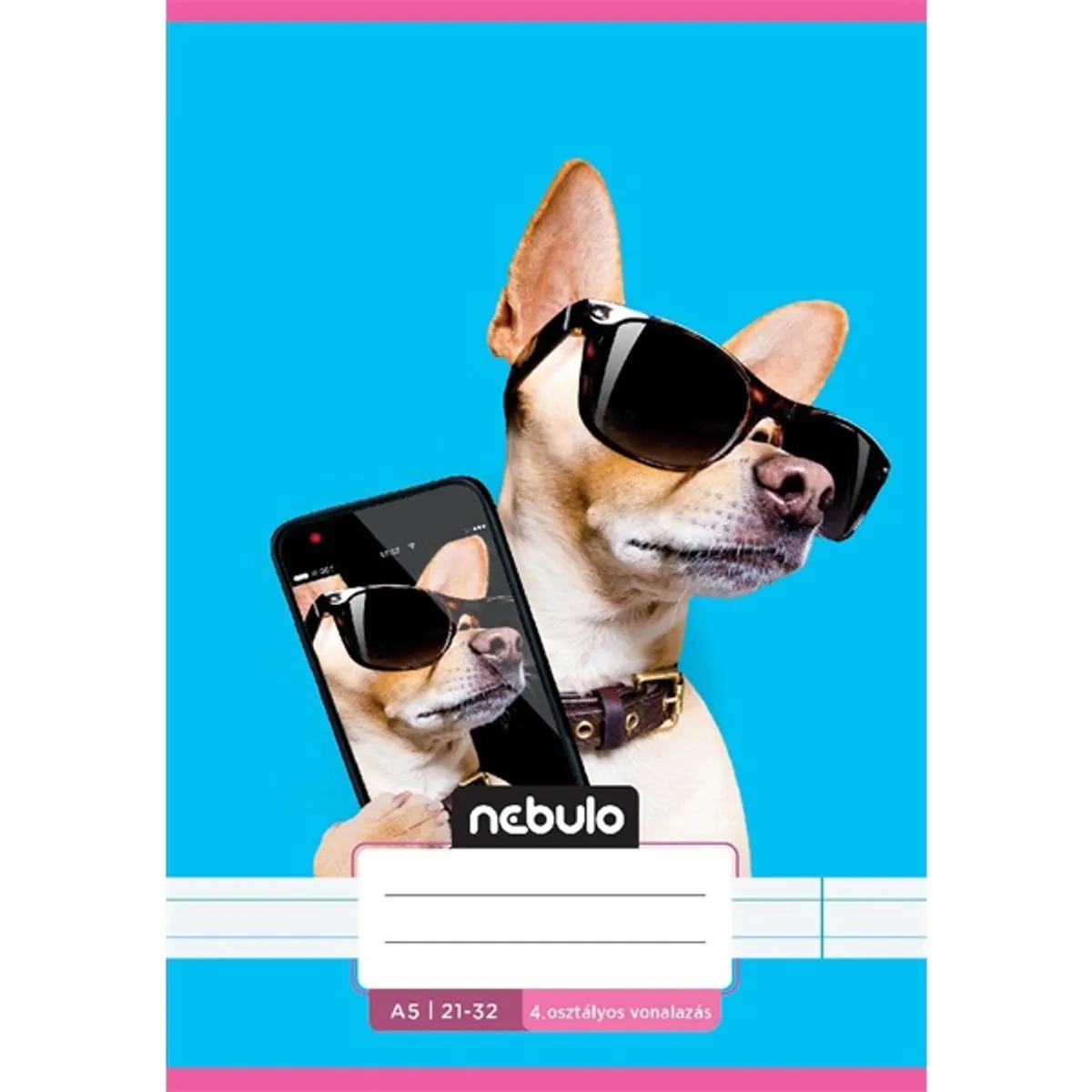 Nebulo Cuki minták II. A5 4. osztályos 21-32 tűzött vonalas füzet #7
