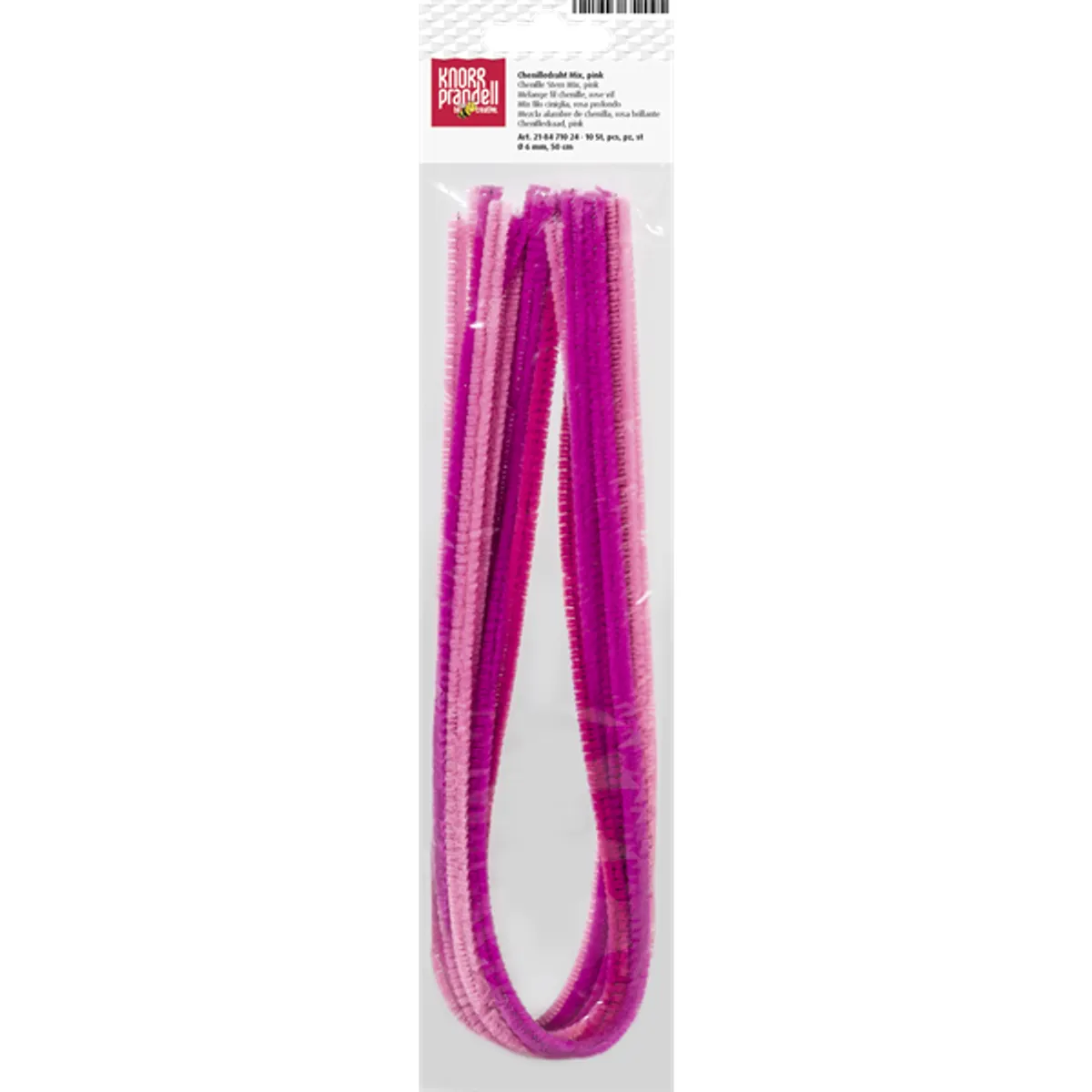 Knorr Prandell 6 mm 10 db/csomag pink zsenília drót #1
