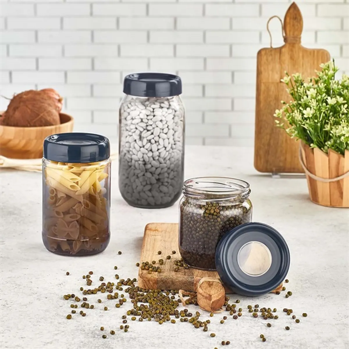 IRIS C-00427 Rainbow indigókék üveg tároló 1.000ml #2