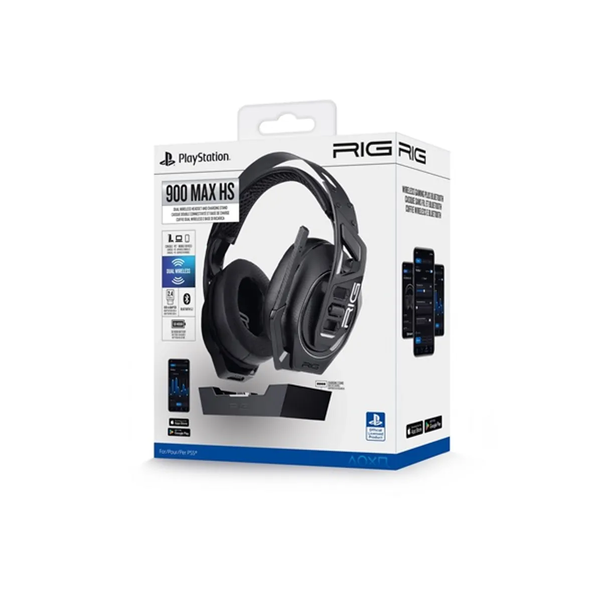 Nacon 2809610 RIG 900 MAX HS PS5 fekete gamer headset #4