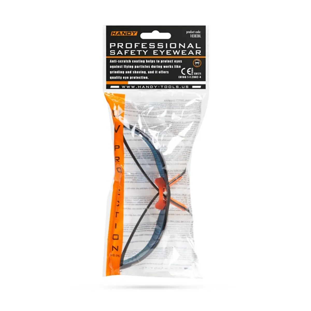 Handy 10383BL professzionális kék védőszemüveg UV védelemmel #2