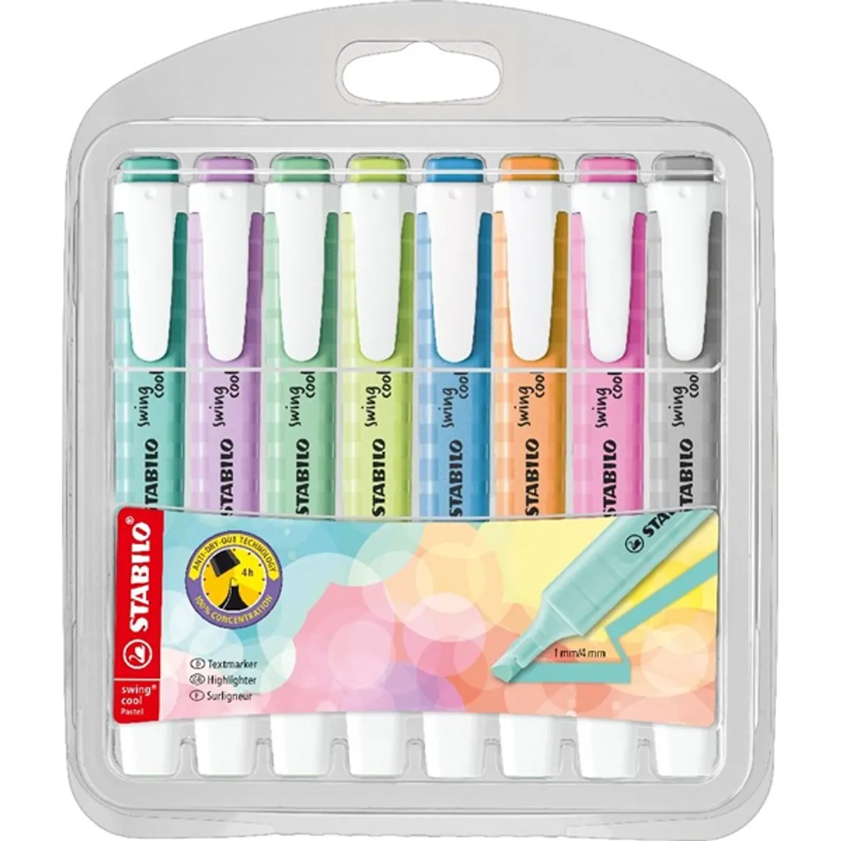 Stabilo swing cool Pastel 8 db-os szövegkiemelő készlet #1