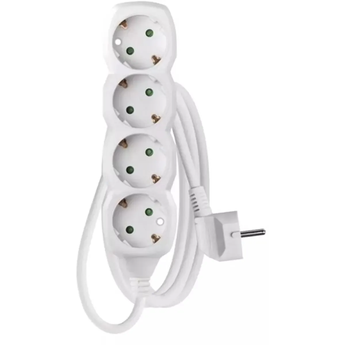 Emos P0421R 4 aljzat 1,5méter 1,5mm2 kapcsoló nélküli fehér hosszabbító #1