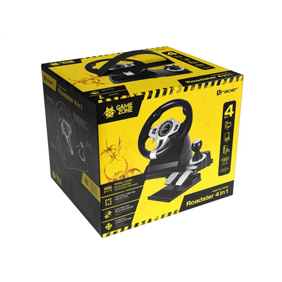 Tracer TRAJOY46524 Roadster 4in1 PC/PS3/PS4/Xbox/One/Nintendo Switch fekete-ezüst gamer kormány #7