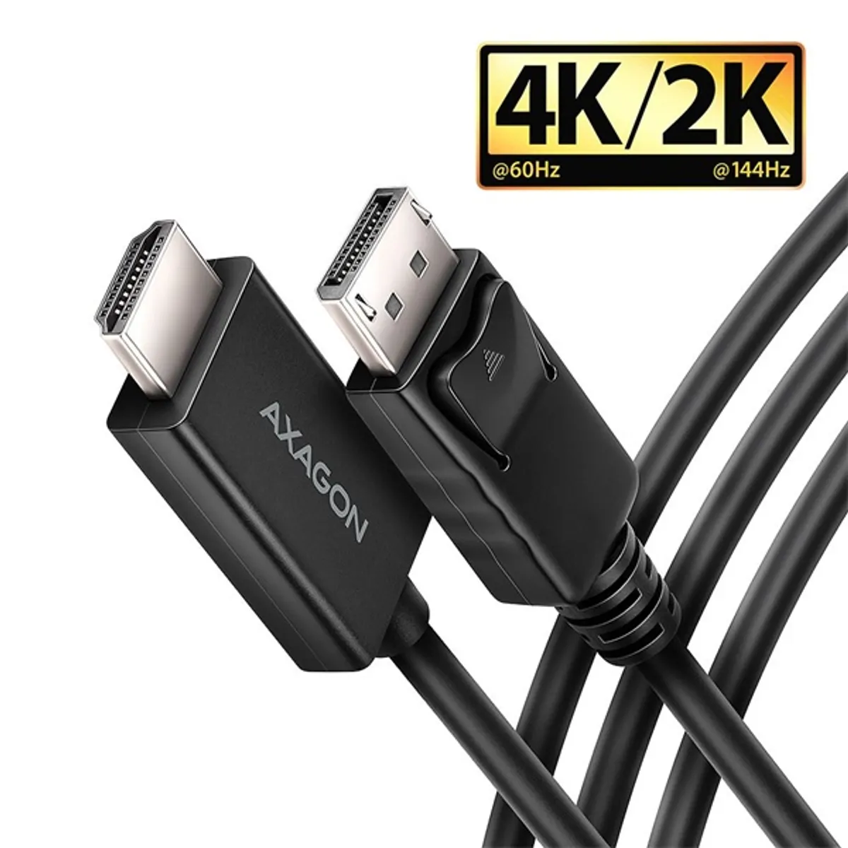 Axagon RVD-HI20C2 1,8m 4K/60Hz DisplayPort - HDMI 2.0 kábel #1