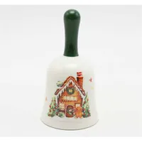 IRIS kerámia mézeskalácsházas harang #1