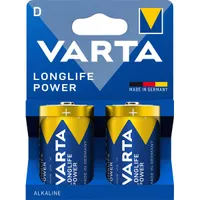 VARTA 4920121422 Longlife Power D (LR20) góliát elem 2db/csomag (műanyagmentes csomagolás)