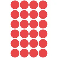 Avery 3595 18mm visszaszedhető 96db-os piros jelölőpont #2