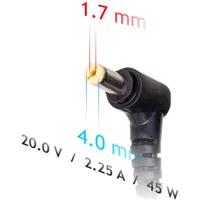 Akyga AK-ND-50 20V/2,25A/45W 4x1,7mm Lenovo notebook hálózati töltő #3