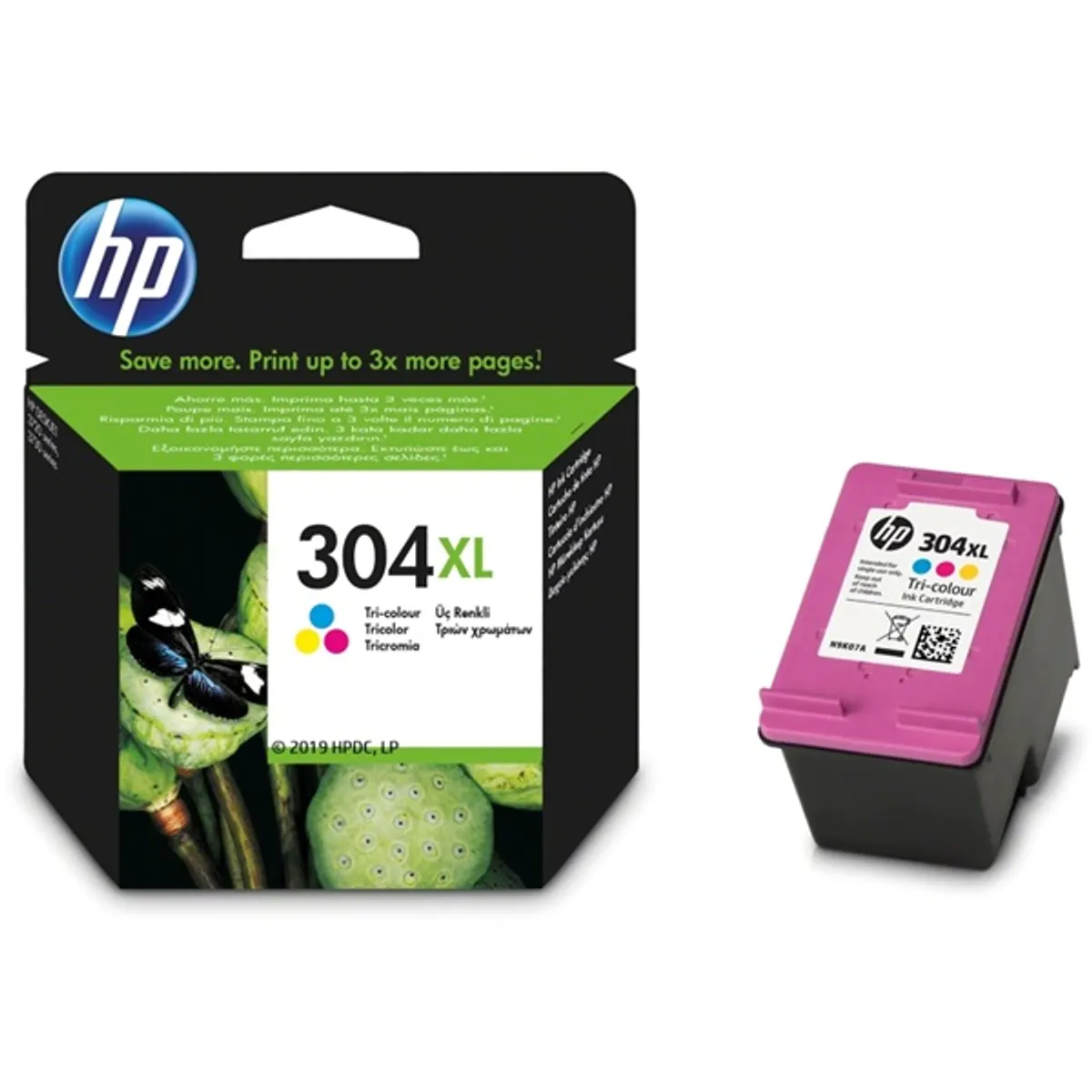 HP N9K07AE (304XL) háromszínű  XL tintapatron #2