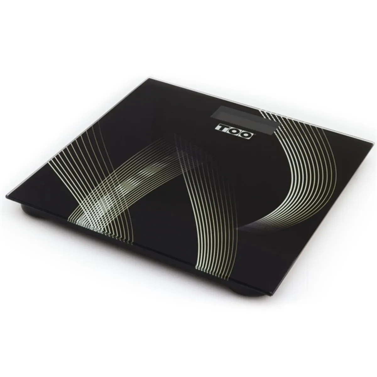 TOO BSC-210-B fekete-fehér csíkos fürdőszobai mérleg #1