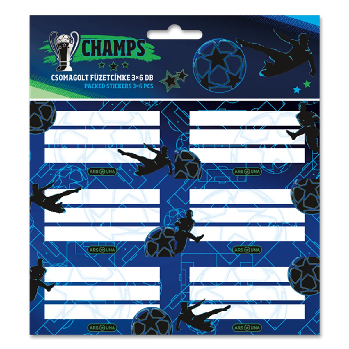 Ars Una Champs 25 (5460) 3x6 db füzetcímke #1