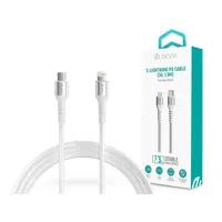 Devia ST379307 1,5m Type-C - Lightning fehér adat- és töltőkábel #1