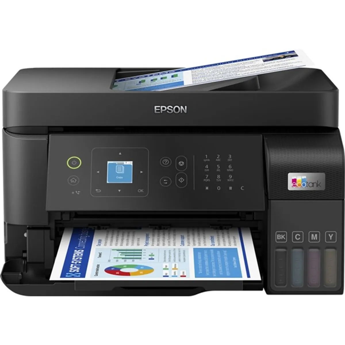 Epson EcoTank L5590 színes nyomtató MFP, WiFi/LAN 6600/5900 oldal tinta a dobozban #1