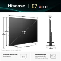 Hisense 43" 43E7Q 4K UHD Smart QLED TV #6