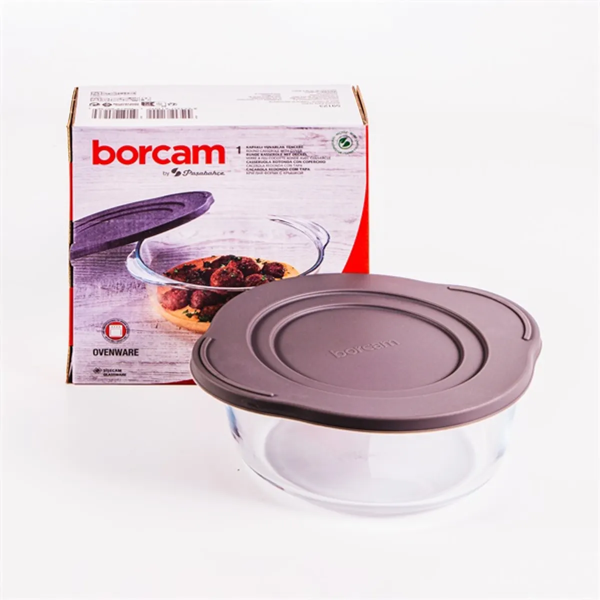 BORCAM hőálló üvegedény műanyag tetővel 1.450ml #3
